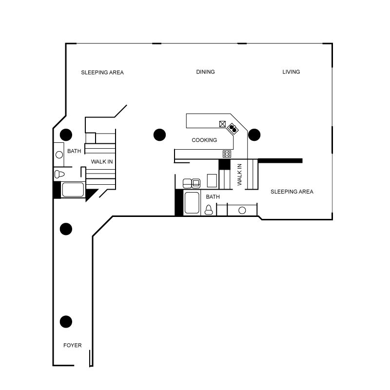 Floor plan layout diagram for c37